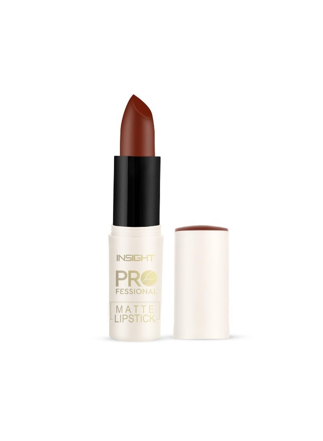 INSIGHT Professional Matte Lipstick - Majestic | Matte Finish | Ultra Pigmented | Transferproof | Infused with Carrot Seed Oil & Vitamin E (4.2gm) - Image 1